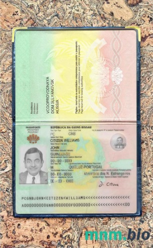 Gwinea Bissau zdjęcie do paszportu pliki PSD, skan i fotografowany obraz